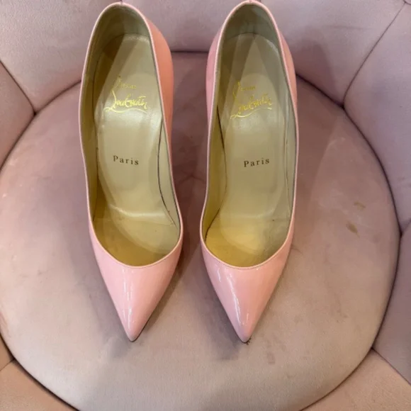 Christian Louboutin Red Bottoms Pink Pigalle Patent Leather 36 - Picture 3 of 5